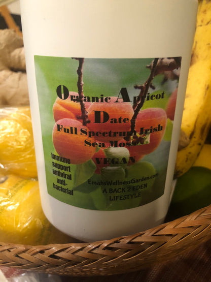 Organic Apricot Date Irish Sea Moss 32 OZ