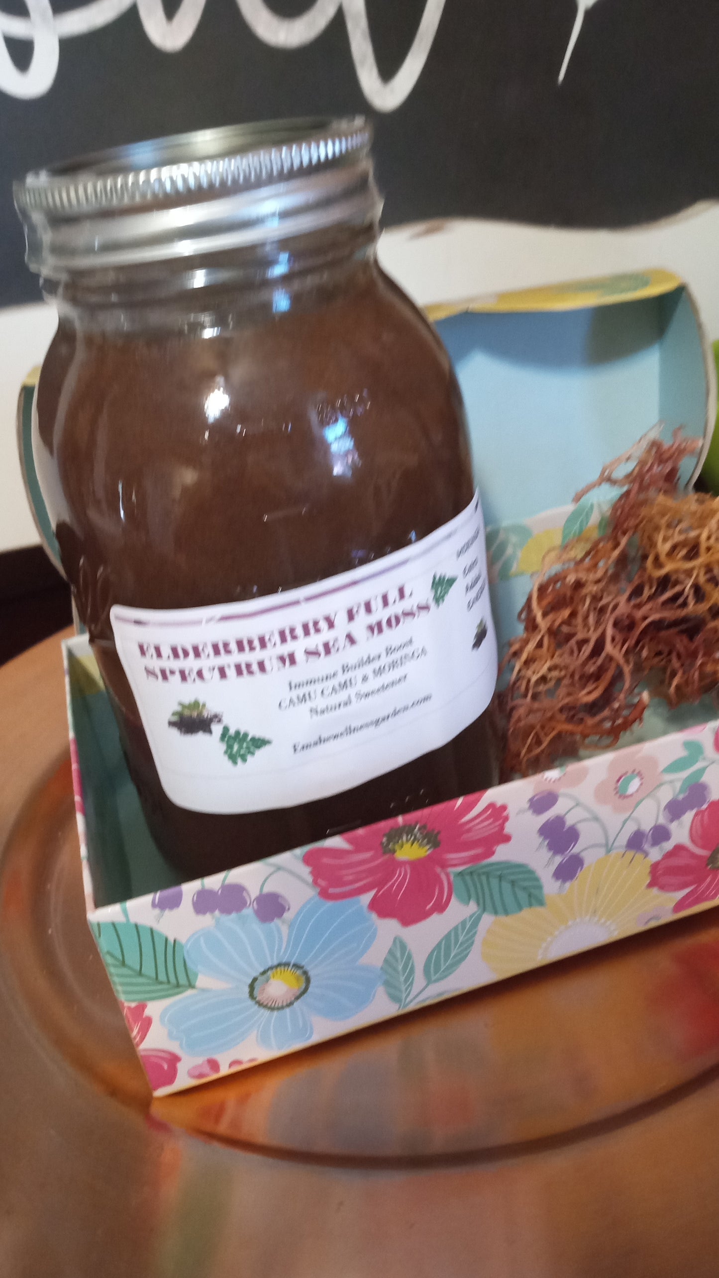 Organic Elderberry Full Spectrum Sea Moss with Bladderwrack