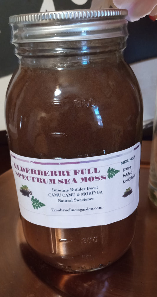 Elderberry Sea Moss with Bladderwrack 16 & 24 & 32 OZ AVAILABLE